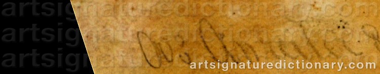 Authentic signature by Alois Von ANREITER on  artwork