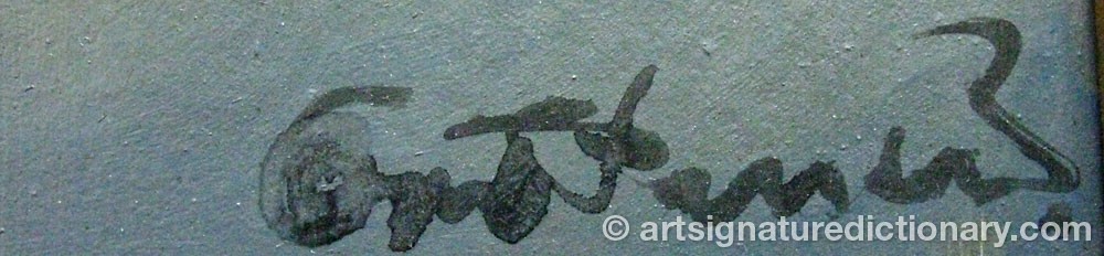 Authentic signature by Ove PERSSON on artwork