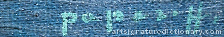 Authentic signature by Georges PAPAZOFF on artwork
