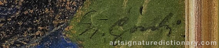 Authentic signature by Stanislaw GORSKI on  artwork