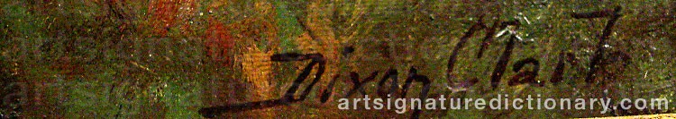 Signature by Joseph Dixon CLARK