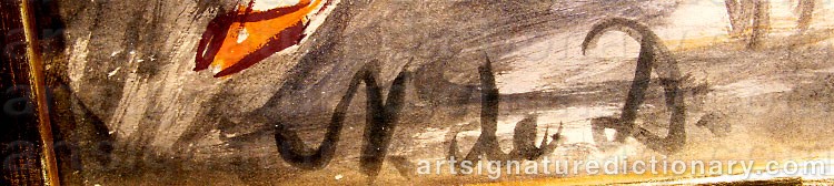 Signature by Nils Von DARDEL