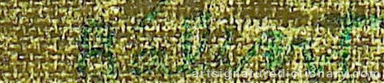 Authentic signature by Endre BALINT on  artwork