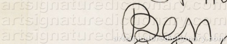 Signature by Benajmin ‘Ben’ VAUTIER