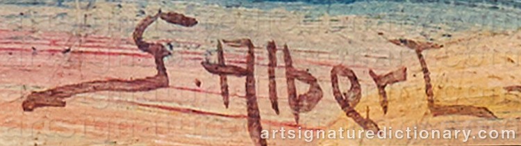 Signature by Gustaf ALBERT
