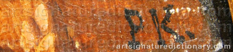 Signature by Johan Philip KORN