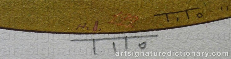 Signature by Ettore TITO