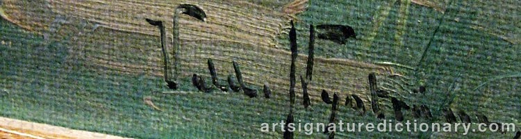Signature by Valdemar NYSTRÖM