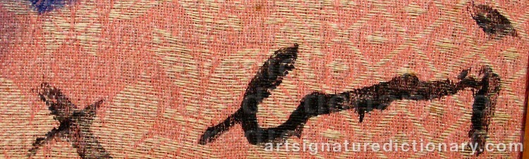 Signature by Enrico BAJ