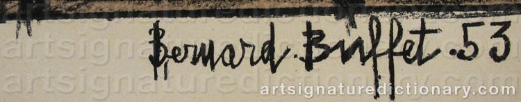Signature by Bernhard BUFFET