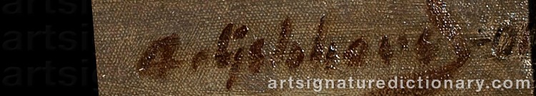 Signature by Albert GEBHARD