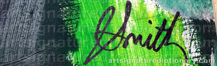 Signature by John Noel SMITH