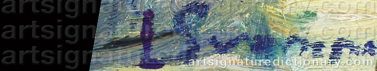 Authentic signature by Léo SVEMPS on  artwork