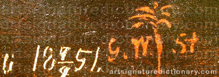 Signature by Gustaf Wilhelm PALM