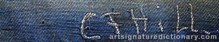 Signature by Carl Fredrik HILL