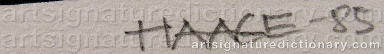 Signature by Sixten HAAGE