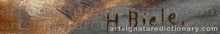 Authentic signature by Helmi BIESE on Painting/Watercolour artwork