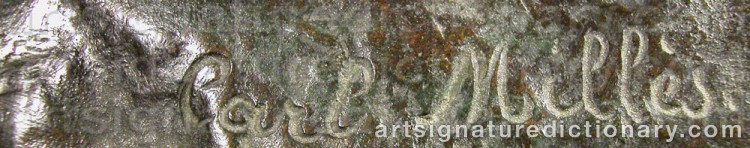 Signature by Carl MILLES