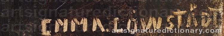 Signature by Emma LÖWSTÄDT-CHADWICK