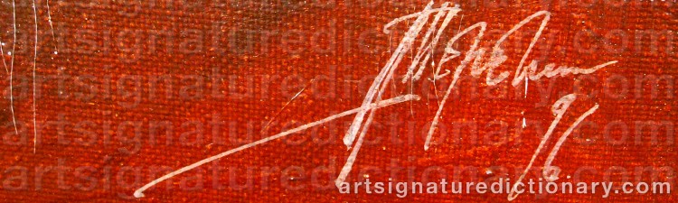 Authentic signature by Alexey TERENIN on Painting/Watercolour artwork