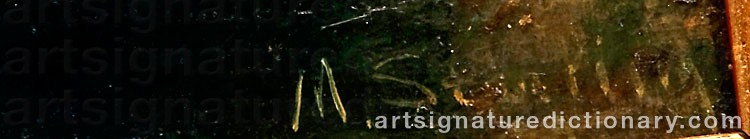 Authentic signature by Marc STERLING on Painting/Watercolour artwork