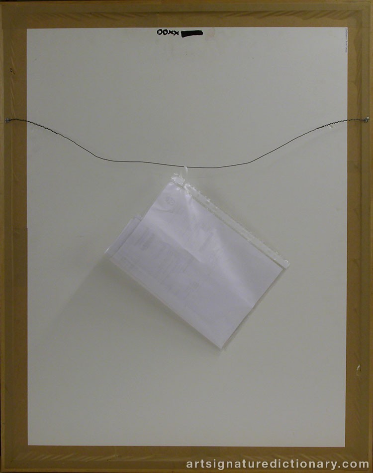 Close-up details showing Karel APPEL signature forgery characteristics