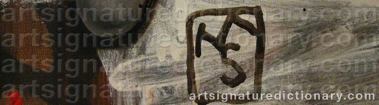 Authentic signature by Matías SÁNCHEZ on  artwork