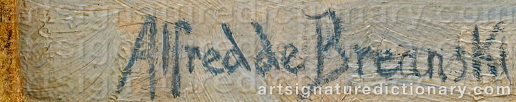 Signature by Alfred De The Elder BREANSKI