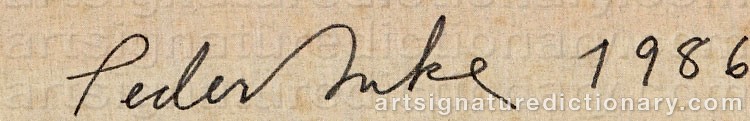 Signature by Peder DUKE