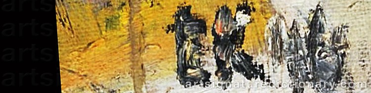 Authentic signature by Evgenij Eugenij KLENØ on artwork