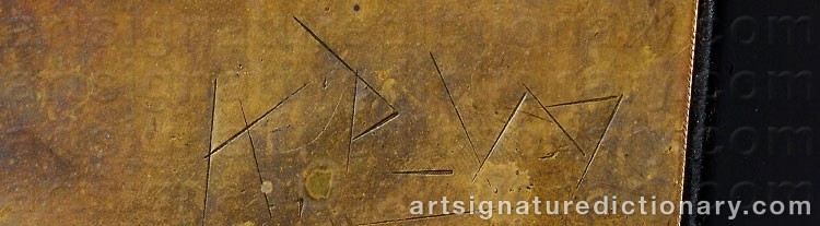 Authentic signature by Kimmo PYYKKÖ on artwork