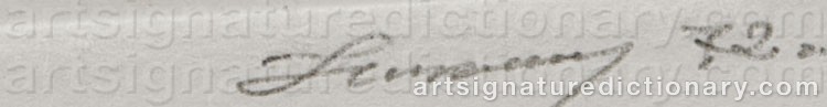 Authentic signature by Stanislav NIKIRIEYEV on  artwork