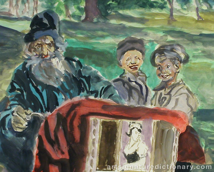 Close-up details showing Jacques ZUCKER signature forgery characteristics