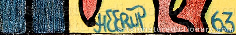 Signature by Henry HEERUP