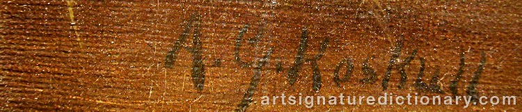 Signature by Anders Gustaf KOSKULL