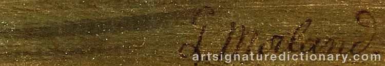 Authentic signature by George MORLAND on artwork