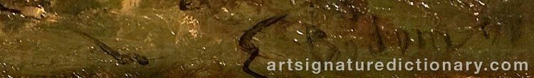 Authentic signature by Erik BODOM on  artwork