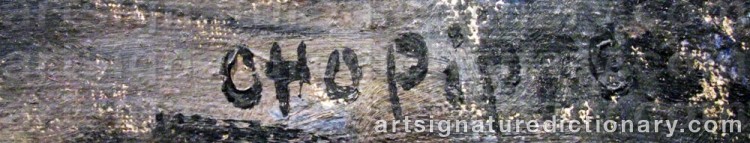 Authentic signature by Otto Eduard PIPPEL on Painting/Watercolour artwork