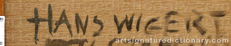 Signature by Hans WIGERT