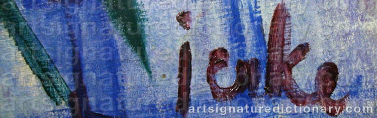 Signature by Erik JERKEN