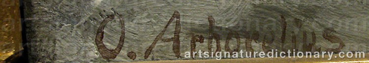 Signature by Olof ARBORELIUS