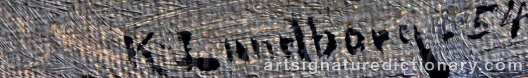 Signature by Karl LUNDBORG