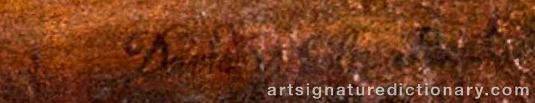 Authentic signature by David Von CÖLN on  artwork