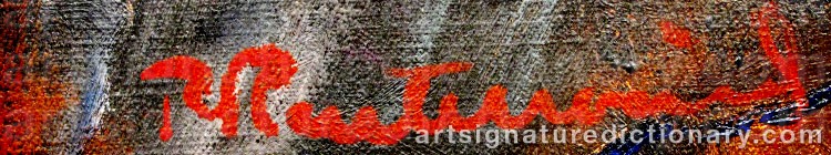 Signature by Patrik REUTERSWÄRD