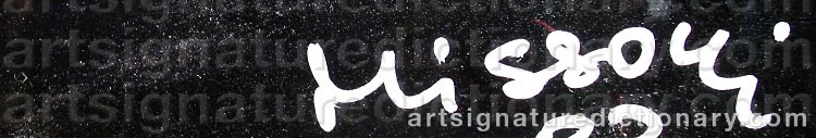 Authentic signature by Ottavio MISSONI on  artwork
