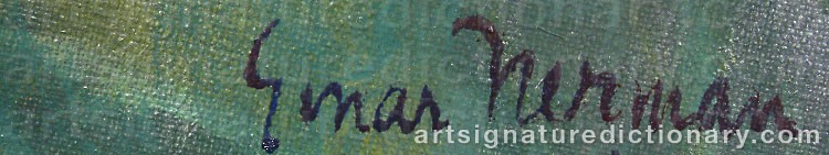 Signature by Einar NERMAN