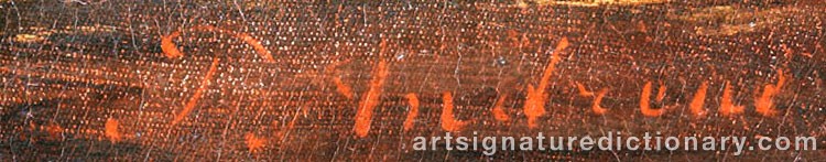 Authentic signature by Tobias ANDREAE on  artwork