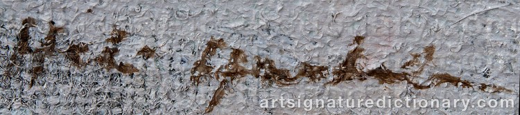 Authentic signature by Heli HUOTALA on Painting/Watercolour artwork