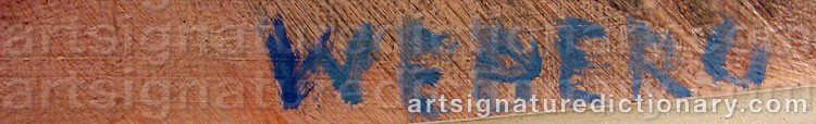 Signature by Wille WEBERG