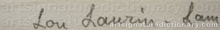 Signature by Lou LAURIN-LAM